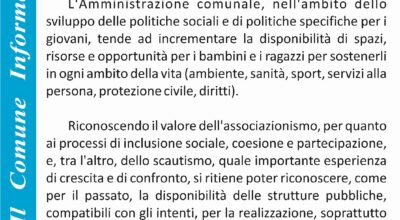 MANIFESTO PROGETTI DI INCLUSIONE SOCIALE 2024 UTILIZZO STRUTTURE COMUNALI