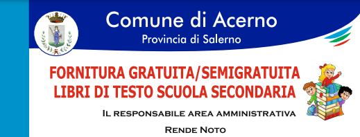 FORNITURA GRATUTITA /SEMIGRATUITA LIBRI DI TESTO SCUOLA SECONDARIA