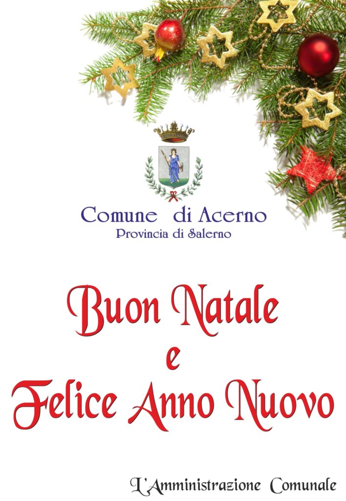 Buone Feste dall’Amministrazione Comunale