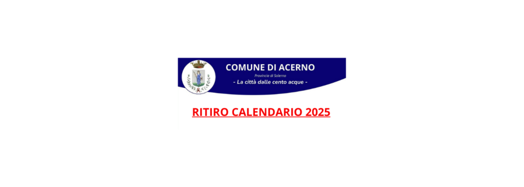 RITIRO CALENDARIO 2025